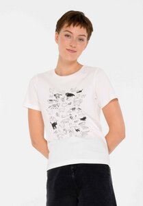 Damen Print T-Shirt CATS aus Biobaumwolle - ThokkThokk