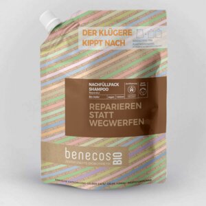 benecosBIO - Shampoo Reparatur Haar BIO-Hafer - REPARIEREN STATT WEGWERFEN - benecos