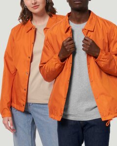 Coacher Jacke für Sie & Ihn aus recyceltem PET, Übergangsjacke mit Knöpfen - YTWOO
