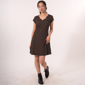 Kleid "Dana" aus Bio Baumwoll Jersey (GOTS) D-1321 - Chapati Design