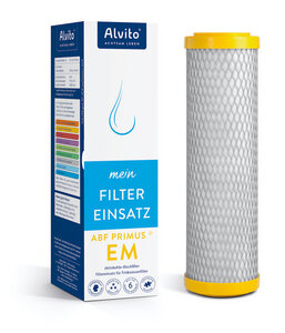 ABF Primus EM Aktivkohle-Blockfilter mit EM-Keramik zur Wasservitalisierung - Alvito