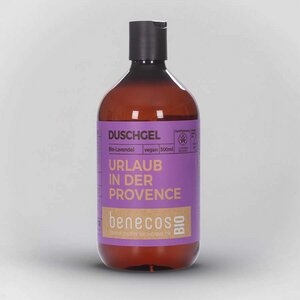 benecosBIO - Duschgel Lavendel - URLAUB IN DER PROVENCE – vegan - rPET - benecos