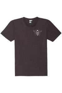 Herren T-Shirt mit Biene aus Biobaumwolle, Hergestellt in Portugal - poppy seed grey - ilovemixtapes
