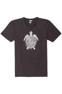 Herren T-Shirt mit Schildkröte aus Biobaumwolle - poppy seed grey - ilovemixtapes