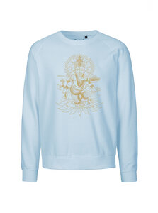 Bio Damen-Sweatshirt Loose Fit Ganesha - Peaces.bio - handbedruckte Biomode