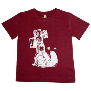 T-Shirt "Soundschnecke", Kinder, Bio-Baumwolle, Siebdruck, Musik, bedruckt - Spangeltangel