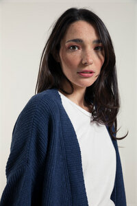 Cardigan aus recyceltem Denim - Cara - Rifò - Circular Fashion Made in Italy