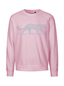 Bio Damen Sweatshirt Loose Fit Leopard - Peaces.bio - handbedruckte Biomode