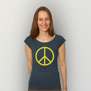 "Peace" Bamboo Frauen T-Shirt - HANDGEDRUCKT