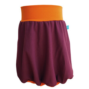 sommerlicher Ballonrock Bio-Baumwolljersey uni double - bingabonga