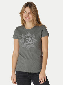 Bio-Damen-T-Shirt "Classic Om" - Peaces.bio - handbedruckte Biomode