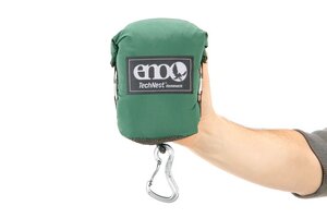 Reisehängematte ENO TechNest grün aus 100% recyceltem Nylon - Eagles Nest Outfitters