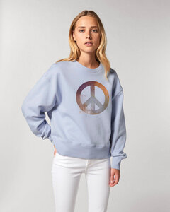 Biofair- Oversize Sweater - Modern extra weit geschnitten / Peace is a Human Right - Kultgut