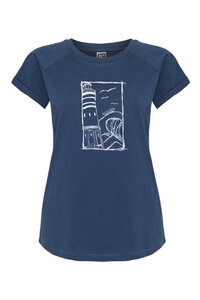 Leuchtturm Frauen Raglan T-Shirt Biobaumwolle ILI4 - ilovemixtapes