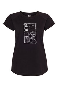Leuchtturm Frauen Raglan T-Shirt Biobaumwolle ILI4 - ilovemixtapes