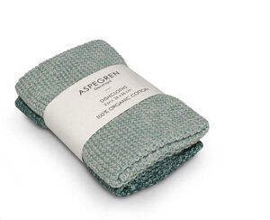 Aspegren - gestricktes Spültuch im 2er Set - Bio Baumwolle - 26x26cm - Aspegren