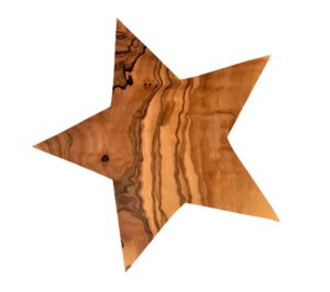 Stern aus Olivenholz ca. 15,5 cm - Olivenholz erleben