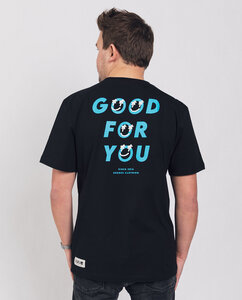 Herren T-Shirt aus Bio-Baumwolle - Happy-O - schwarz - Degree Clothing