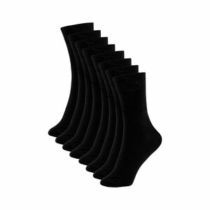 8 Paar Business-Socken aus Bio-Baumwolle schwarz, fair hergestellt in Portugal (EU) - flat design by Mareike Kriesten