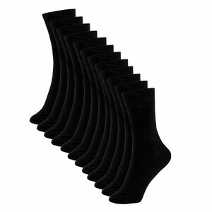 12 Paar Business-Socken aus Bio-Baumwolle schwarz, fair hergestellt  - flat design by Mareike Kriesten
