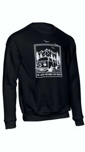 Schwarzer Sweater aus Bio Baumwolle „DIE WITH MEMORIES NOT DREAMS“ Unisex - Soulcover