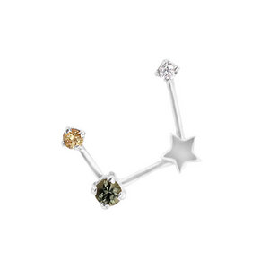 Goldener Ohrring mit Sternzeichen Virgo - Eppi