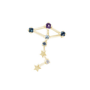 Goldener Ohrring mit Sternzeichen Scorpio - Eppi