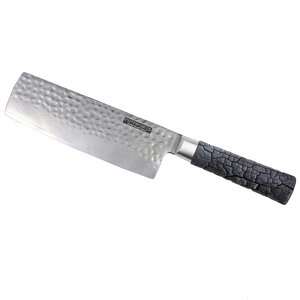 Nakiri Messer Damast 32 cm lang Klinge 18cm aus VG10 Designer - Schwenkgrill-ABC