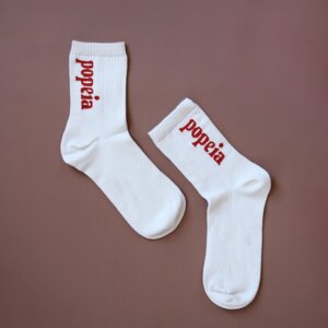 3x Socken weiß/natur "popeia" - The Bold - popeia