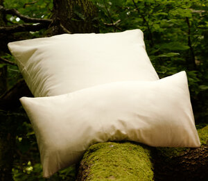 Alba, klimapositiver Kissenbezug aus 100% Bio-Baumwollsatin, Natur - noca