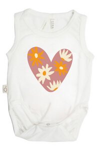 Baby-Body ISI aus nachhaltiger Eukalyptusfaser| Herz - CORA happywear