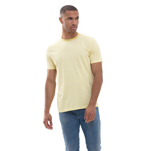 Herren T-Shirt gelb gestreift aus Bio-Baumwolle "Lomm" - Mey