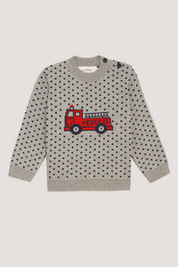 Pullover mit Feuerwehrmotiv für Kinder - Lana natural wear