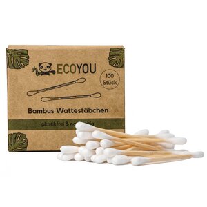 Wattestäbchen aus Bambus & Baumwolle - EcoYou