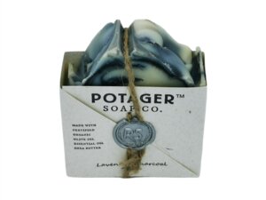 Lavendel- Aktivkohle Seife - Potager Soap