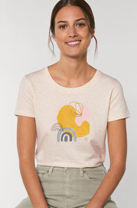 Reine Bio Baumwolle - T-Shirt  tailliert /  Happy Day - Kultgut