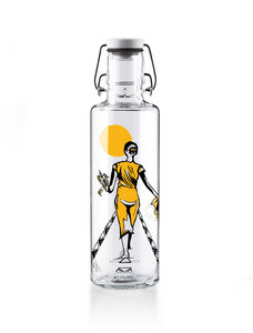 soulbottle 0,6l • Trinkflasche aus Glas • "and so is the future" - soulbottles