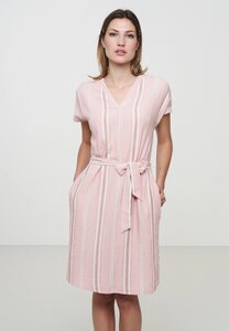 Kleid aus LENZING ECOVERO/Leinen Mix | Dress FENNEL STRIPES recolution - recolution