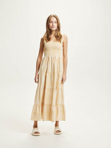 Kleid - Smock check dress - aus Tencel und Biobaumwolle - KnowledgeCotton Apparel