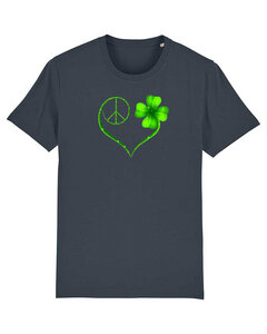 "Heart of Peace" Print T-Shirt aus Bio Baumwolle - DüsselGreen