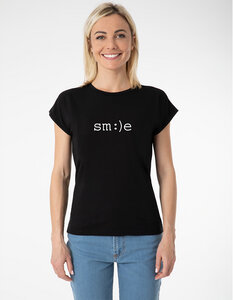 Nachhaltiges T-Shirt LAURA in Eukalyptusfaser| Lächeln - CORA happywear
