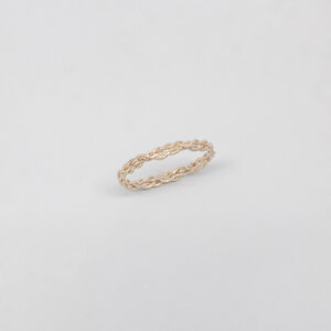 Ring 'braided' geflochtener Ring aus Silber/vergoldet - fejn jewelry