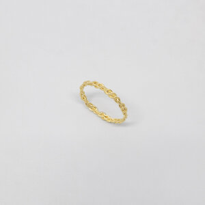 Ring 'braided' geflochtener Ring aus Silber/vergoldet - fejn jewelry
