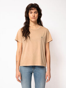 Verkürztes Damen T-Shirt "LISA Palm Tree", Faded Sun - Nudie Jeans