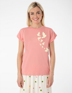 Nachhaltiges T-Shirt LAURA in Eukalyptusfaser| Schmetterlinge - CORA happywear