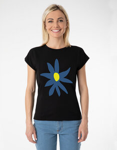 Nachhaltiges T-Shirt LAURA in Eukalyptusfaser| Blume - CORA happywear