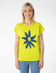 Nachhaltiges T-Shirt LAURA in Eukalyptusfaser| Blume - CORA happywear