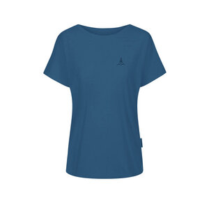 Natural Dye T-Shirt Blau - bleed