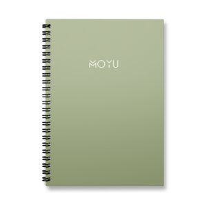 Wiederbeschreibbares Notizbuch aus Steinpapier A5 | Hardcover | Ringbindung - MOYU