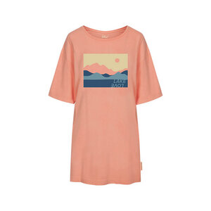 Natural Dye T-Shirt Kleid Apricot - bleed